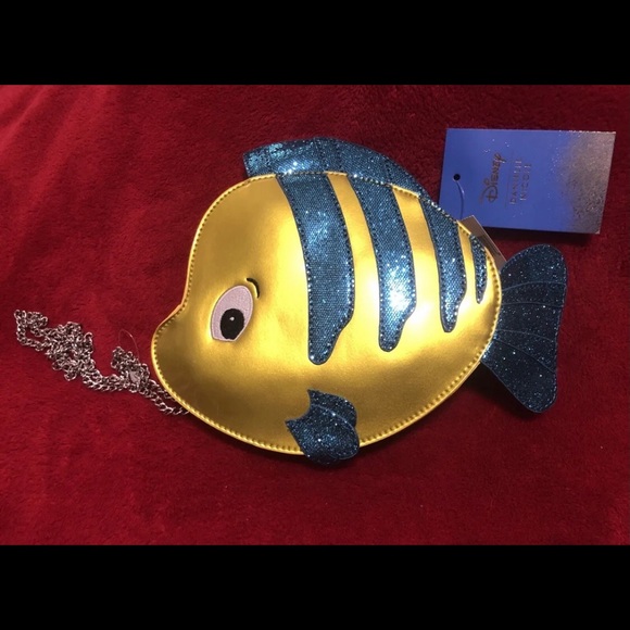 Disney Bags Danielle Nicole Disney Flounder Crossbody Purse Bag New